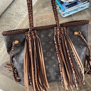 Customized LV Monogram Neverfull MM